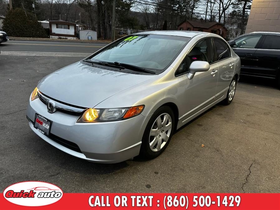 2007 Honda Civic Sdn 4dr AT LX, available for sale in Bristol, Connecticut | Quick Auto LLC. Bristol, Connecticut 2007 Honda Civic Sdn 4dr AT LX, available for sale in Bristol, Connecticut | Quick Auto LLC. Bristol, Connecticut