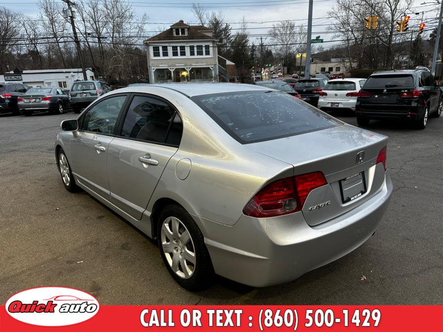 2007 Honda Civic Sdn 4dr AT LX, available for sale in Bristol, Connecticut | Quick Auto LLC. Bristol, Connecticut 2007 Honda Civic Sdn 4dr AT LX, available for sale in Bristol, Connecticut | Quick Auto LLC. Bristol, Connecticut