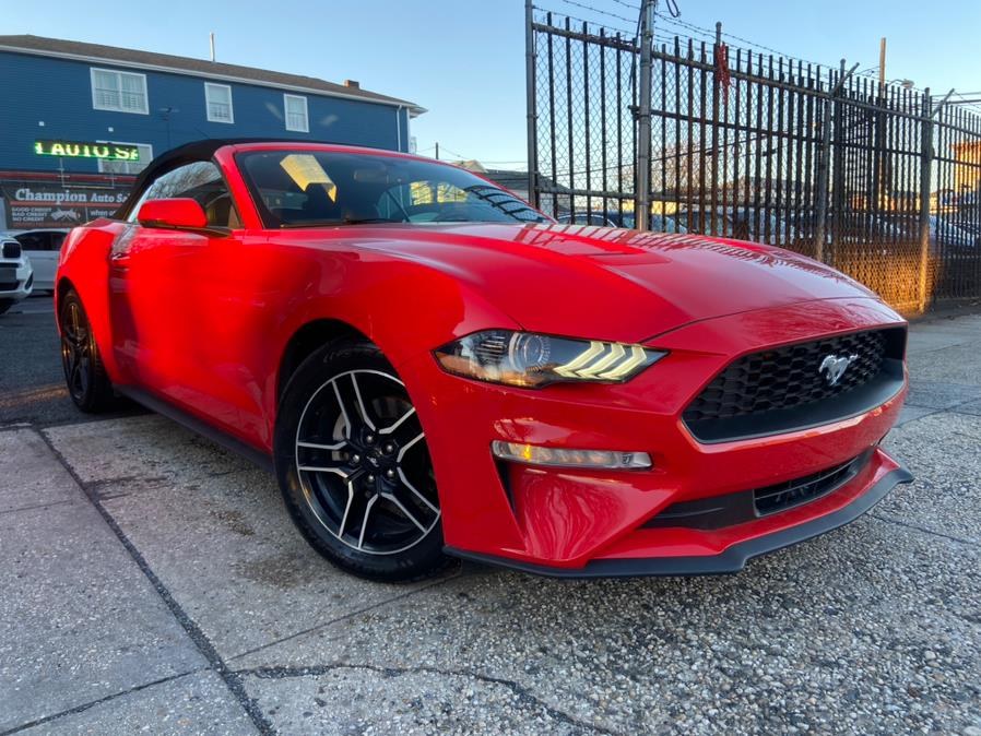 2018 Ford Mustang EcoBoost Premium Convertible, available for sale in Newark, New Jersey | Champion Auto Sales. Newark, New Jersey 2018 Ford Mustang EcoBoost Premium Convertible, available for sale in Newark, New Jersey | Champion Auto Sales. Newark, New Jersey