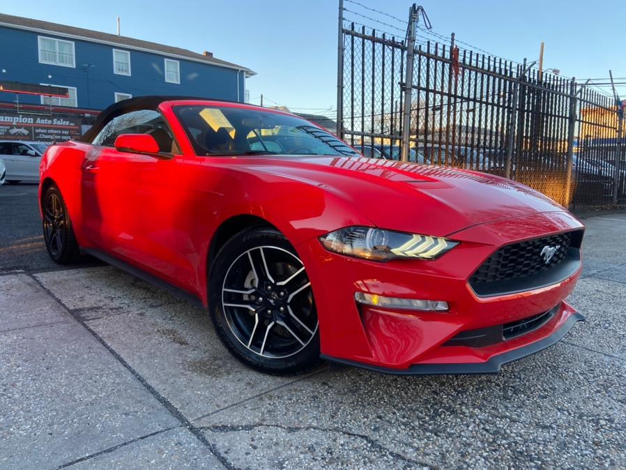 2018 Ford Mustang EcoBoost Premium Convertible, available for sale in Newark, New Jersey | Champion Auto Sales. Newark, New Jersey 2018 Ford Mustang EcoBoost Premium Convertible, available for sale in Newark, New Jersey | Champion Auto Sales. Newark, New Jersey