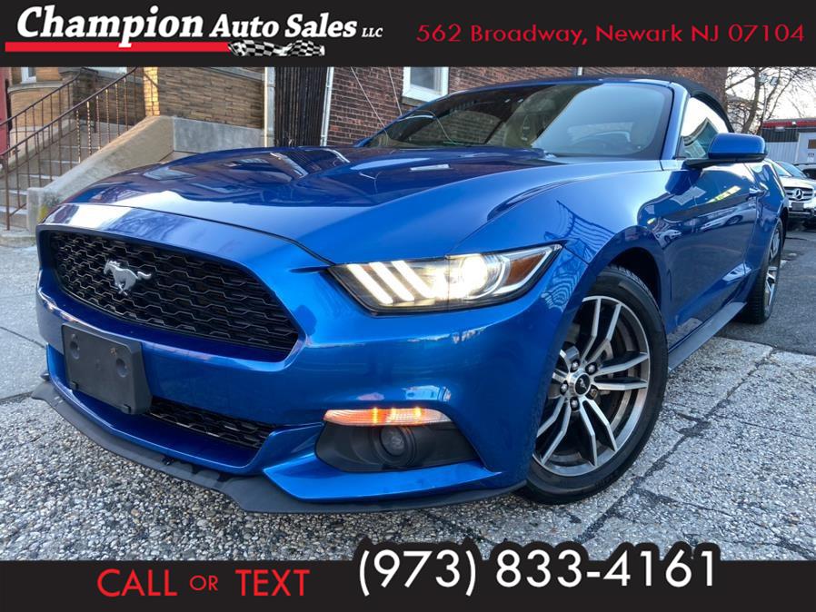 2017 Ford Mustang EcoBoost Premium Convertible, available for sale in Newark, New Jersey | Champion Auto Sales. Newark, New Jersey