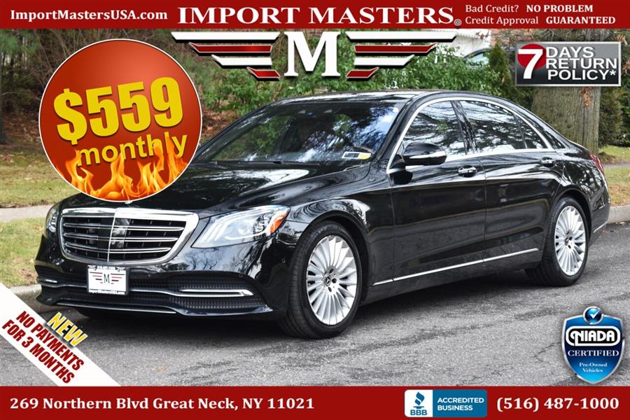 Used Mercedes-benz S-class S 560 4MATIC AWD 4dr Sedan 2019 | Camy Cars. Great Neck, New York