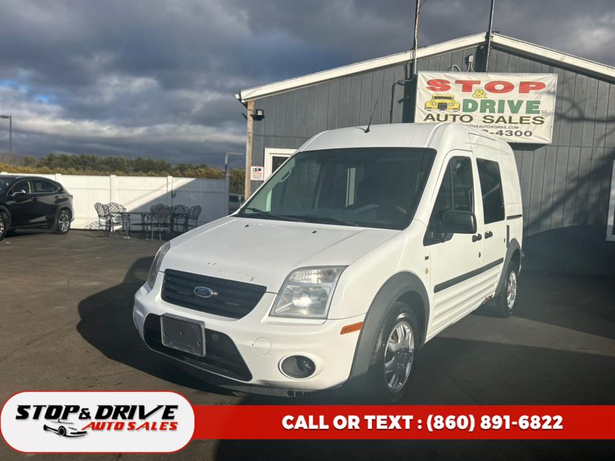 2012 Ford Transit Connect 114.6" XLT w/side & rear door privacy glass, available for sale in East Windsor, Connecticut | Stop & Drive Auto Sales. East Windsor, Connecticut