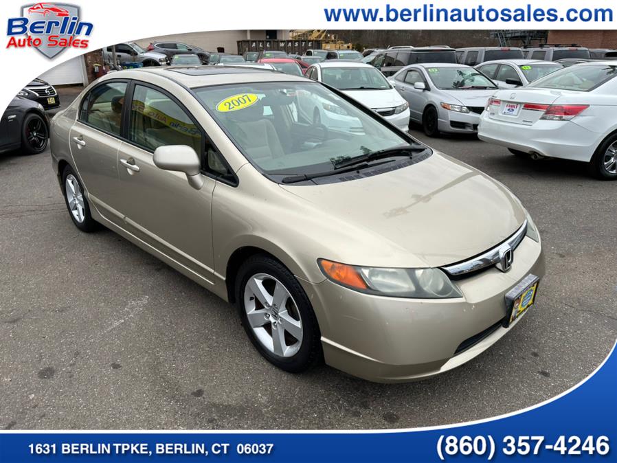 2007 Honda Civic Sdn 4dr AT EX, available for sale in Berlin, Connecticut | Berlin Auto Sales LLC. Berlin, Connecticut 2007 Honda Civic Sdn 4dr AT EX, available for sale in Berlin, Connecticut | Berlin Auto Sales LLC. Berlin, Connecticut