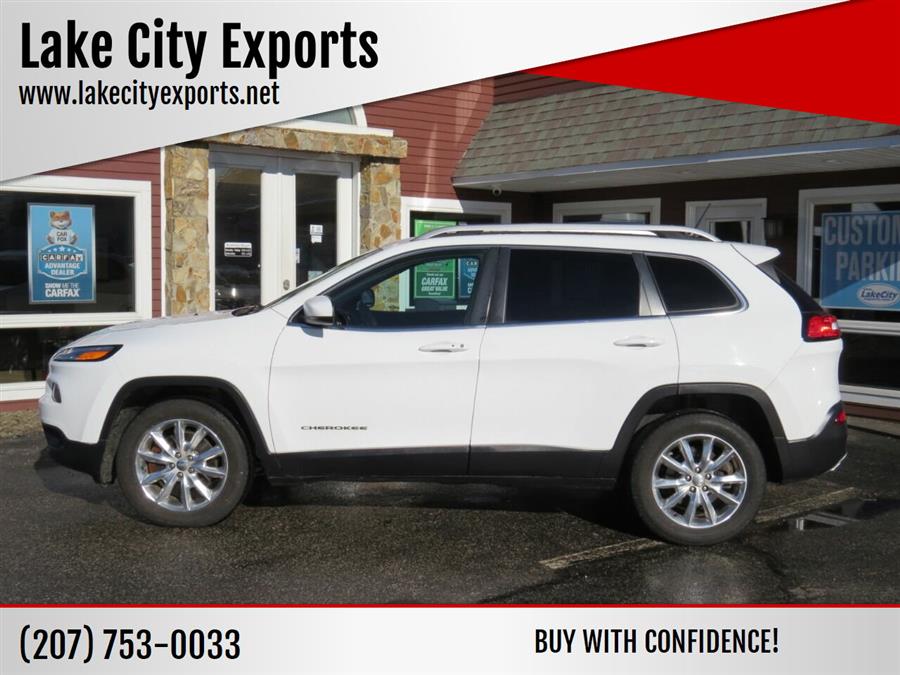 2015 Jeep Cherokee Limited 4x4 4dr SUV, available for sale in Auburn, Maine | Lake City Exports Inc. Auburn, Maine 2015 Jeep Cherokee Limited 4x4 4dr SUV, available for sale in Auburn, Maine | Lake City Exports Inc. Auburn, Maine