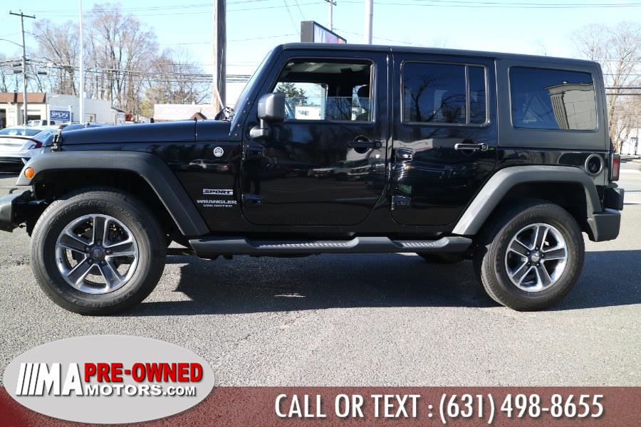 2015 Jeep Wrangler Unlimited 4WD 4dr Sport, available for sale in Huntington Station, New York | M & A Motors. Huntington Station, New York 2015 Jeep Wrangler Unlimited 4WD 4dr Sport, available for sale in Huntington Station, New York | M & A Motors. Huntington Station, New York