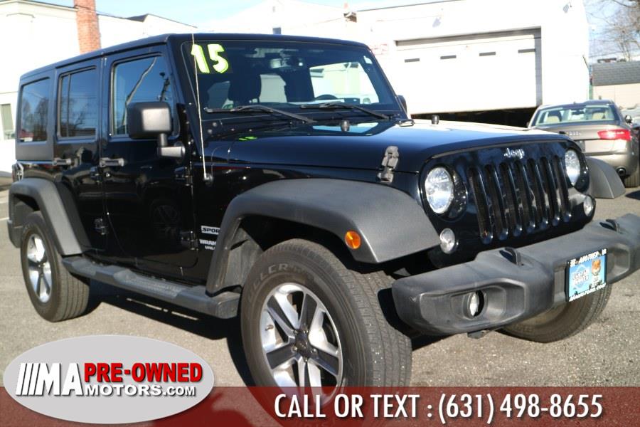 2015 Jeep Wrangler Unlimited 4WD 4dr Sport, available for sale in Huntington Station, New York | M & A Motors. Huntington Station, New York 2015 Jeep Wrangler Unlimited 4WD 4dr Sport, available for sale in Huntington Station, New York | M & A Motors. Huntington Station, New York