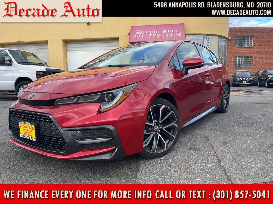 2020 Toyota Corolla SE CVT (Natl), available for sale in Bladensburg, Maryland | Decade Auto. Bladensburg, Maryland