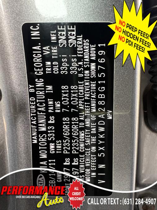2011 Kia Sorento AWD 4dr V6 SX, available for sale in Bohemia, New York | Performance Auto Inc. Bohemia, New York 2011 Kia Sorento AWD 4dr V6 SX, available for sale in Bohemia, New York | Performance Auto Inc. Bohemia, New York