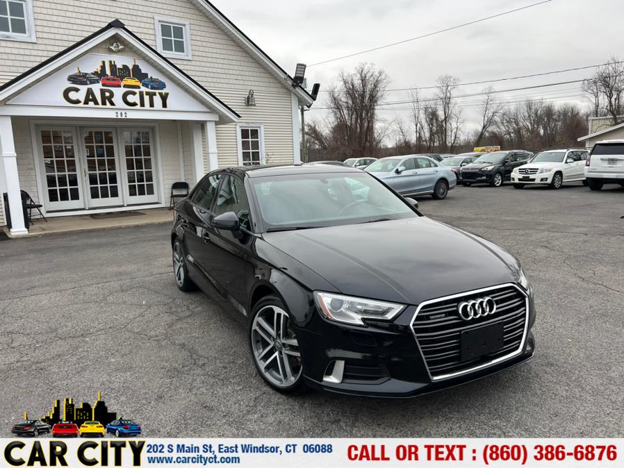 2018 Audi A3 Sedan 2.0 TFSI Premium quattro AWD, available for sale in East Windsor, Connecticut | Car City LLC. East Windsor, Connecticut 2018 Audi A3 Sedan 2.0 TFSI Premium quattro AWD, available for sale in East Windsor, Connecticut | Car City LLC. East Windsor, Connecticut