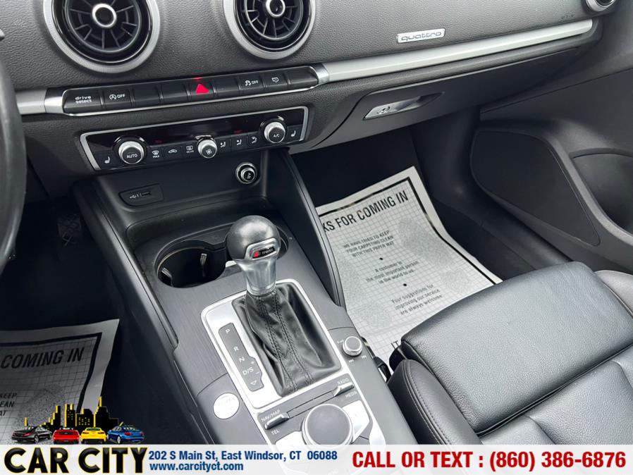 2018 Audi A3 Sedan 2.0 TFSI Premium quattro AWD, available for sale in East Windsor, Connecticut | Car City LLC. East Windsor, Connecticut 2018 Audi A3 Sedan 2.0 TFSI Premium quattro AWD, available for sale in East Windsor, Connecticut | Car City LLC. East Windsor, Connecticut