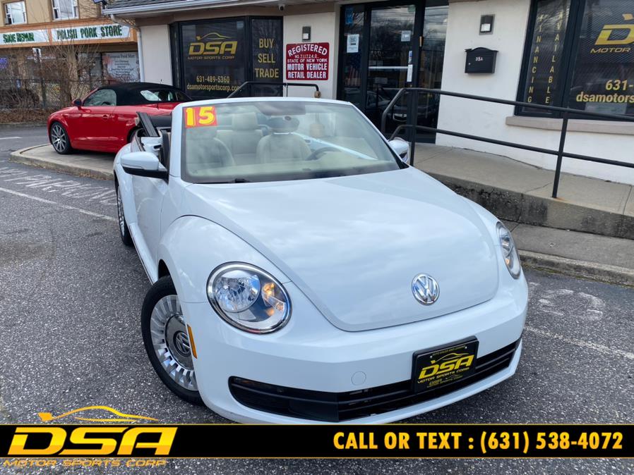 2015 Volkswagen Beetle Convertible 2dr Auto 1.8T PZEV, available for sale in Commack, New York | DSA Motor Sports Corp. Commack, New York 2015 Volkswagen Beetle Convertible 2dr Auto 1.8T PZEV, available for sale in Commack, New York | DSA Motor Sports Corp. Commack, New York