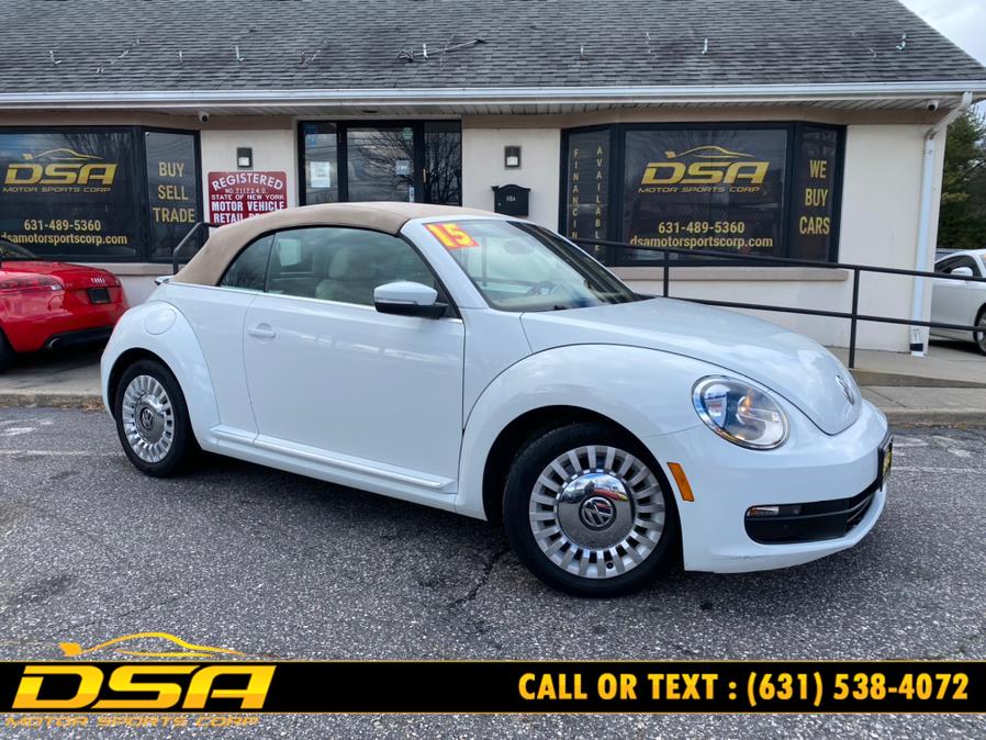 2015 Volkswagen Beetle Convertible 2dr Auto 1.8T PZEV, available for sale in Commack, New York | DSA Motor Sports Corp. Commack, New York 2015 Volkswagen Beetle Convertible 2dr Auto 1.8T PZEV, available for sale in Commack, New York | DSA Motor Sports Corp. Commack, New York