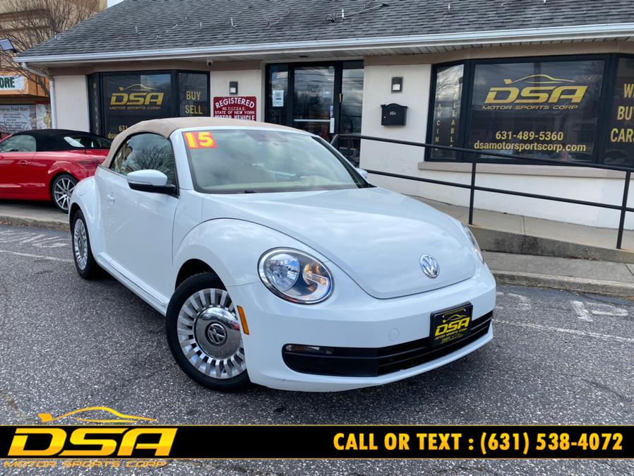 2015 Volkswagen Beetle Convertible 2dr Auto 1.8T PZEV, available for sale in Commack, New York | DSA Motor Sports Corp. Commack, New York 2015 Volkswagen Beetle Convertible 2dr Auto 1.8T PZEV, available for sale in Commack, New York | DSA Motor Sports Corp. Commack, New York