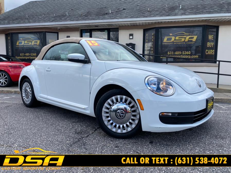 2015 Volkswagen Beetle Convertible 2dr Auto 1.8T PZEV, available for sale in Commack, New York | DSA Motor Sports Corp. Commack, New York 2015 Volkswagen Beetle Convertible 2dr Auto 1.8T PZEV, available for sale in Commack, New York | DSA Motor Sports Corp. Commack, New York