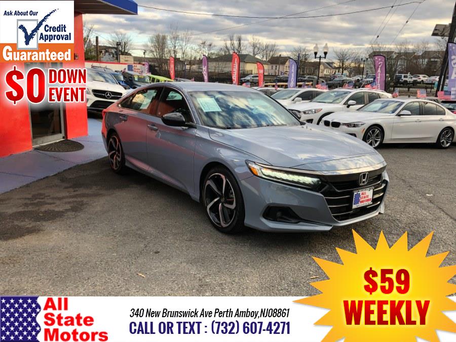 2021 Honda Accord Sedan Sport 1.5T CVT, available for sale in Perth Amboy, New Jersey | All State Motor Inc. Perth Amboy, New Jersey 2021 Honda Accord Sedan Sport 1.5T CVT, available for sale in Perth Amboy, New Jersey | All State Motor Inc. Perth Amboy, New Jersey