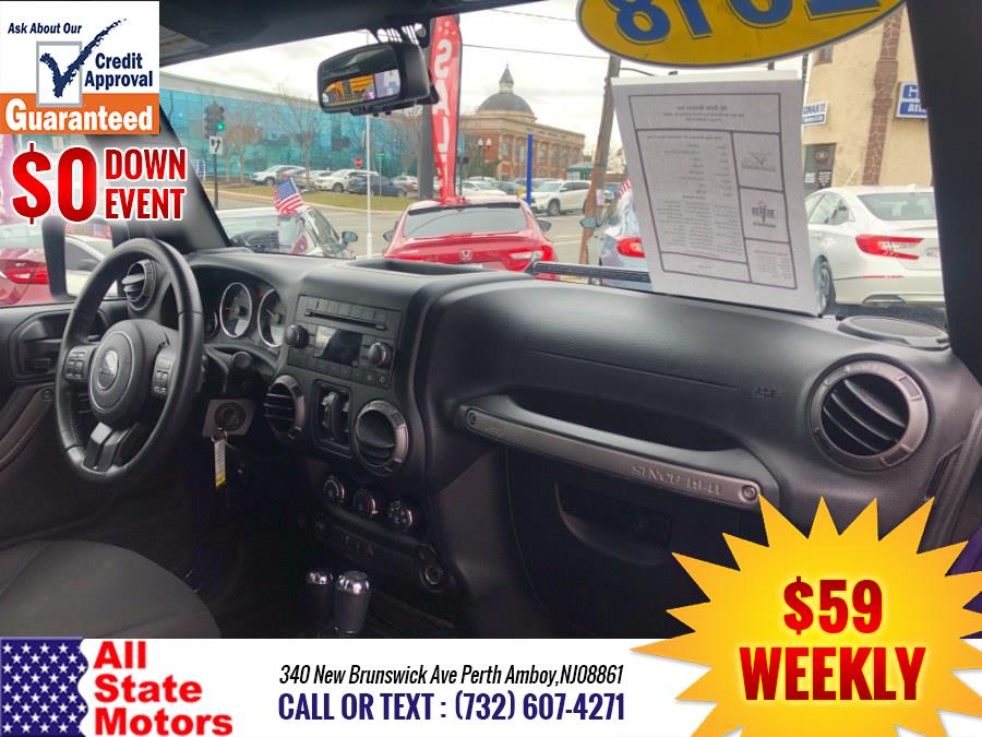 2018 Jeep Wrangler JK Unlimited Sport S 4x4, available for sale in Perth Amboy, New Jersey | All State Motor Inc. Perth Amboy, New Jersey 2018 Jeep Wrangler JK Unlimited Sport S 4x4, available for sale in Perth Amboy, New Jersey | All State Motor Inc. Perth Amboy, New Jersey