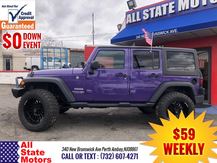 2018 Jeep Wrangler JK Unlimited Sport S 4x4, available for sale in Perth Amboy, New Jersey | All State Motor Inc. Perth Amboy, New Jersey 2018 Jeep Wrangler JK Unlimited Sport S 4x4, available for sale in Perth Amboy, New Jersey | All State Motor Inc. Perth Amboy, New Jersey