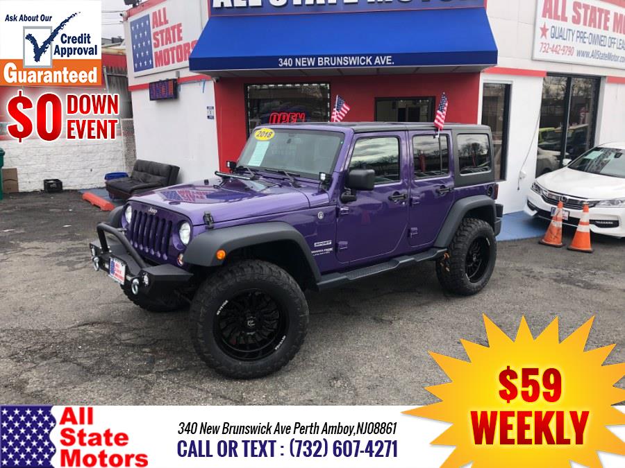 2018 Jeep Wrangler JK Unlimited Sport S 4x4, available for sale in Perth Amboy, New Jersey | All State Motor Inc. Perth Amboy, New Jersey 2018 Jeep Wrangler JK Unlimited Sport S 4x4, available for sale in Perth Amboy, New Jersey | All State Motor Inc. Perth Amboy, New Jersey