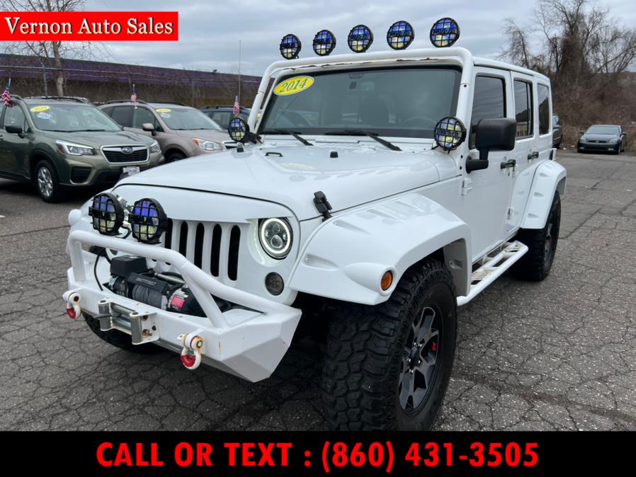 Used Jeep Wrangler Unlimited 4WD 4dr Willys Wheeler 2014 | Vernon Auto Sale & Service. Manchester, Connecticut