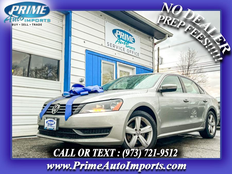 2013 Volkswagen Passat 4dr Sdn 2.5L Auto SE PZEV, available for sale in Bloomingdale, New Jersey | Prime Auto Imports. Bloomingdale, New Jersey