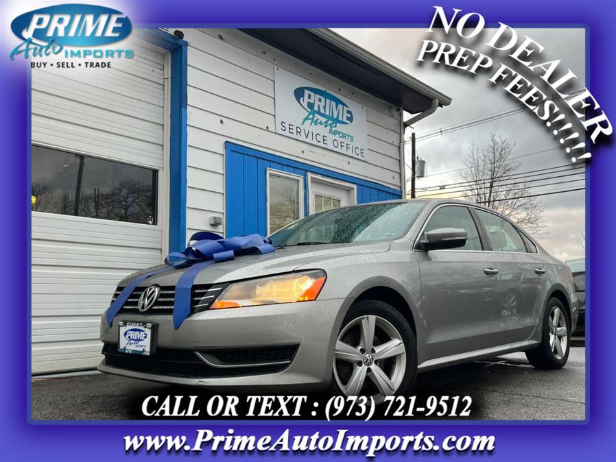 2013 Volkswagen Passat 4dr Sdn 2.5L Auto SE PZEV, available for sale in Bloomingdale, New Jersey | Prime Auto Imports. Bloomingdale, New Jersey