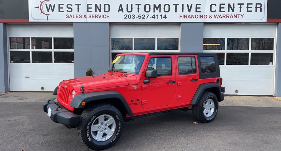 2013 Jeep Wrangler Unlimited 4WD 4dr Sport, available for sale in Waterbury, Connecticut | West End Automotive Center. Waterbury, Connecticut