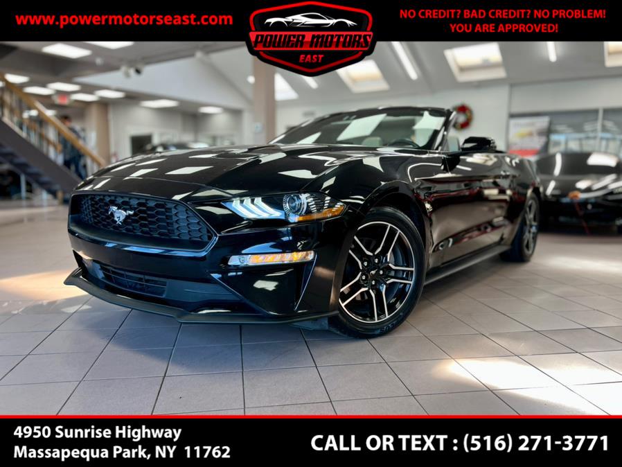 2020 Ford Mustang EcoBoost Premium Convertible, available for sale in Massapequa Park, New York | Power Motors East. Massapequa Park, New York