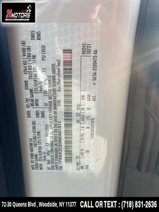 2022 Ford Transit Passenger Wagon T-350 148" Med Roof XLT RWD, available for sale in Woodside, New York | 26 Motors Queens. Woodside, New York 2022 Ford Transit Passenger Wagon T-350 148" Med Roof XLT RWD, available for sale in Woodside, New York | 26 Motors Queens. Woodside, New York