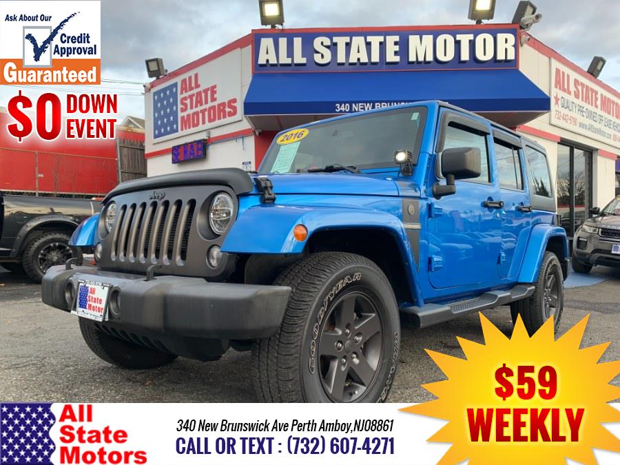 2016 Jeep Wrangler Unlimited 4WD 4dr Black Bear *Ltd Avail*, available for sale in Perth Amboy, New Jersey | All State Motor Inc. Perth Amboy, New Jersey 2016 Jeep Wrangler Unlimited 4WD 4dr Black Bear *Ltd Avail*, available for sale in Perth Amboy, New Jersey | All State Motor Inc. Perth Amboy, New Jersey