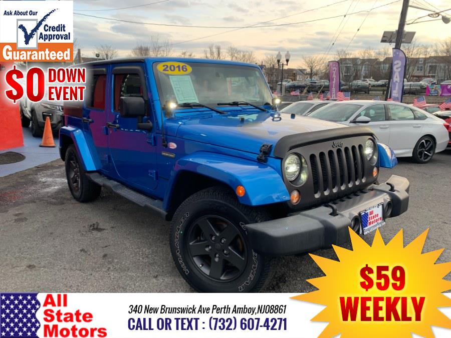 2016 Jeep Wrangler Unlimited 4WD 4dr Black Bear *Ltd Avail*, available for sale in Perth Amboy, New Jersey | All State Motor Inc. Perth Amboy, New Jersey 2016 Jeep Wrangler Unlimited 4WD 4dr Black Bear *Ltd Avail*, available for sale in Perth Amboy, New Jersey | All State Motor Inc. Perth Amboy, New Jersey