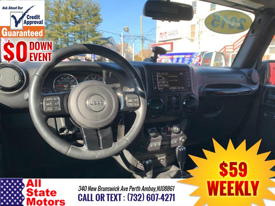 2015 Jeep Wrangler Unlimited 4WD 4dr Sahara, available for sale in Perth Amboy, New Jersey | All State Motor Inc. Perth Amboy, New Jersey 2015 Jeep Wrangler Unlimited 4WD 4dr Sahara, available for sale in Perth Amboy, New Jersey | All State Motor Inc. Perth Amboy, New Jersey