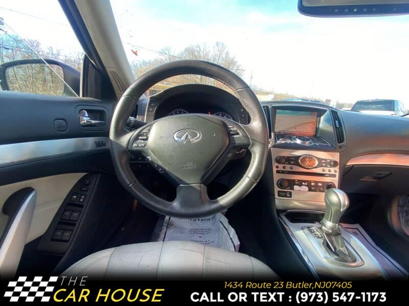 2011 Infiniti G37 Convertible 2dr Base, available for sale in Butler, New Jersey | The Car House. Butler, New Jersey 2011 Infiniti G37 Convertible 2dr Base, available for sale in Butler, New Jersey | The Car House. Butler, New Jersey