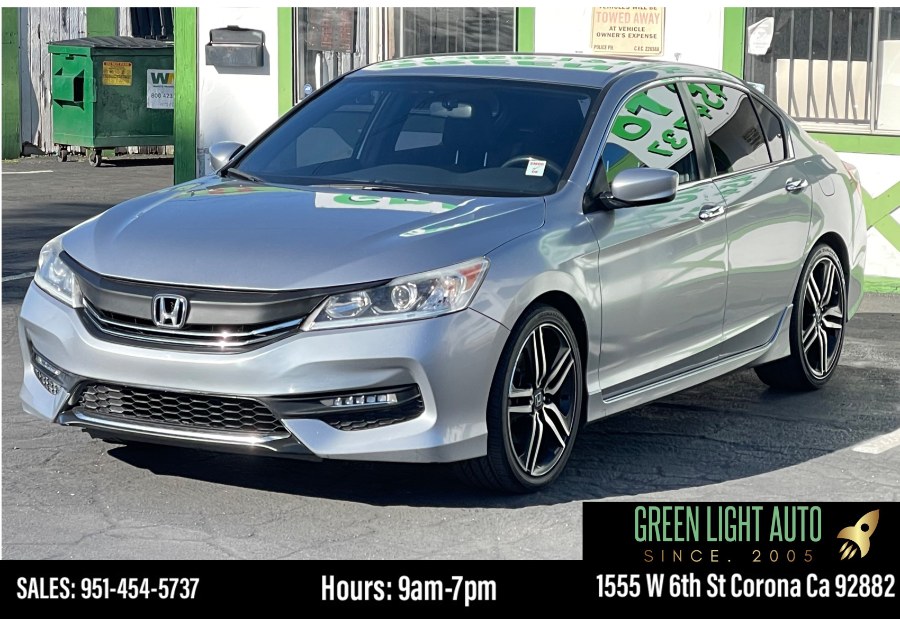 2017 Honda Accord Sedan Sport CVT, available for sale in Corona, California | Green Light Auto. Corona, California 2017 Honda Accord Sedan Sport CVT, available for sale in Corona, California | Green Light Auto. Corona, California