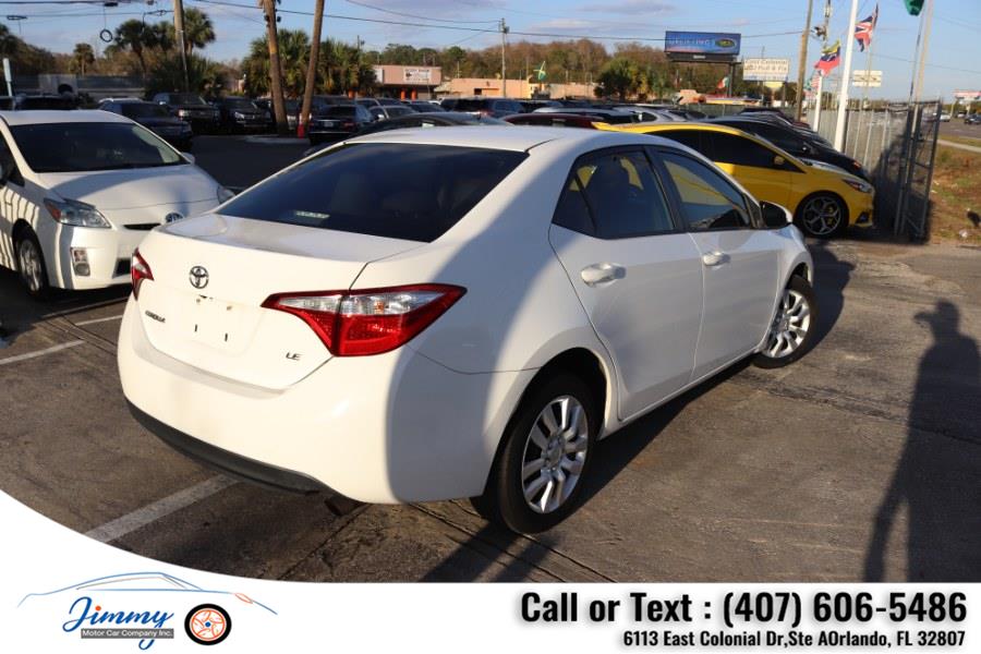 2014 Toyota Corolla 4dr Sdn CVT LE (Natl), available for sale in Orlando, Florida | Jimmy Motor Car Company Inc. Orlando, Florida 2014 Toyota Corolla 4dr Sdn CVT LE (Natl), available for sale in Orlando, Florida | Jimmy Motor Car Company Inc. Orlando, Florida
