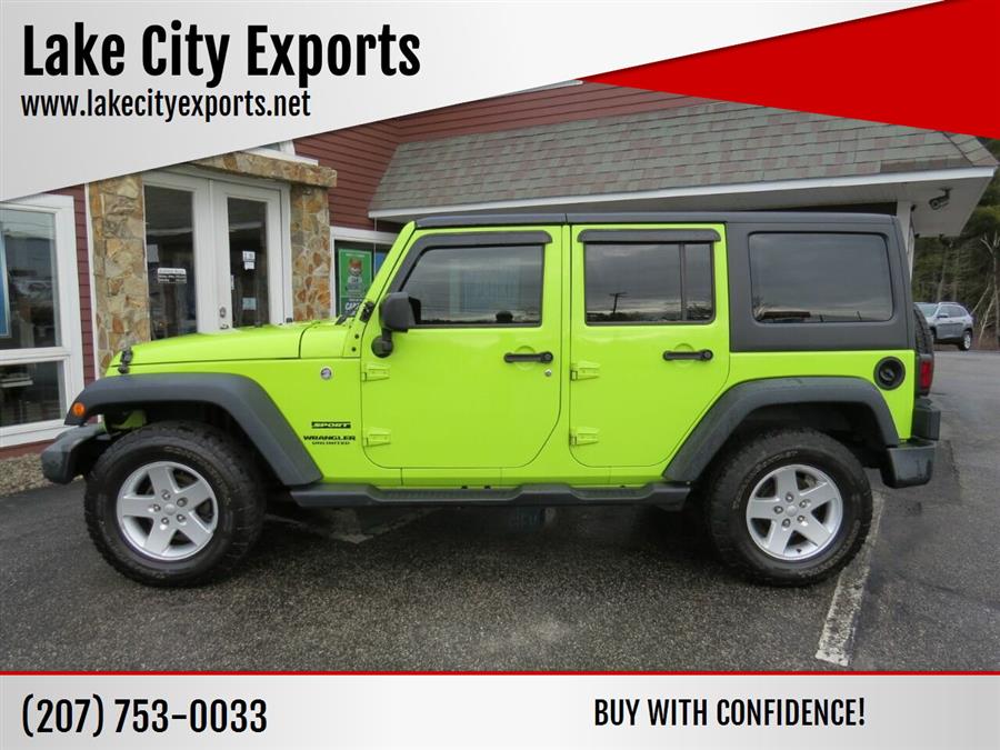 2016 Jeep Wrangler Unlimited Sport S 4x4 4dr SUV, available for sale in Auburn, Maine | Lake City Exports Inc. Auburn, Maine