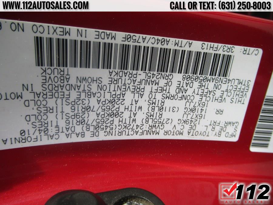 2010 Toyota Tacoma Base 4WD Double V6 AT, available for sale in Patchogue, New York | 112 Auto Sales. Patchogue, New York 2010 Toyota Tacoma Base 4WD Double V6 AT, available for sale in Patchogue, New York | 112 Auto Sales. Patchogue, New York