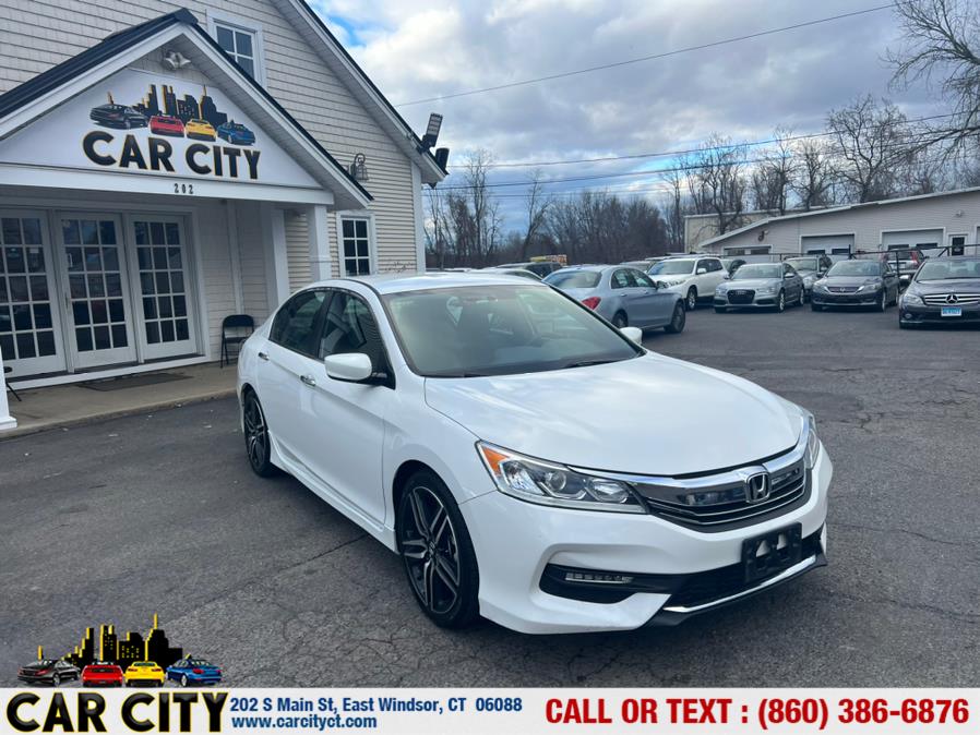 2016 Honda Accord Sedan 4dr I4 CVT Sport, available for sale in East Windsor, Connecticut | Car City LLC. East Windsor, Connecticut 2016 Honda Accord Sedan 4dr I4 CVT Sport, available for sale in East Windsor, Connecticut | Car City LLC. East Windsor, Connecticut