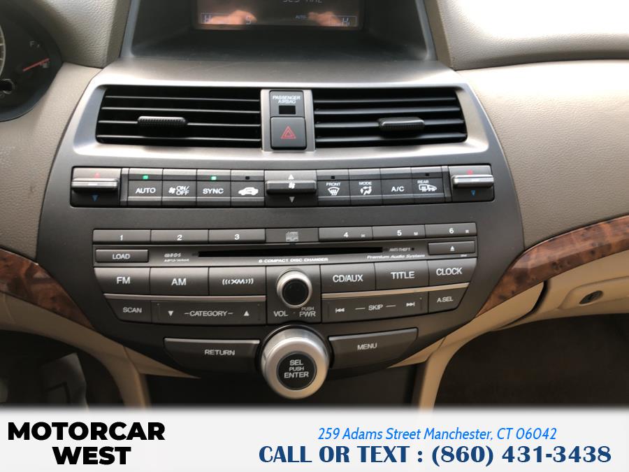 2010 Honda Accord Sdn 4dr V6 Auto EX-L, available for sale in Manchester, Connecticut | Motorcar West. Manchester, Connecticut 2010 Honda Accord Sdn 4dr V6 Auto EX-L, available for sale in Manchester, Connecticut | Motorcar West. Manchester, Connecticut