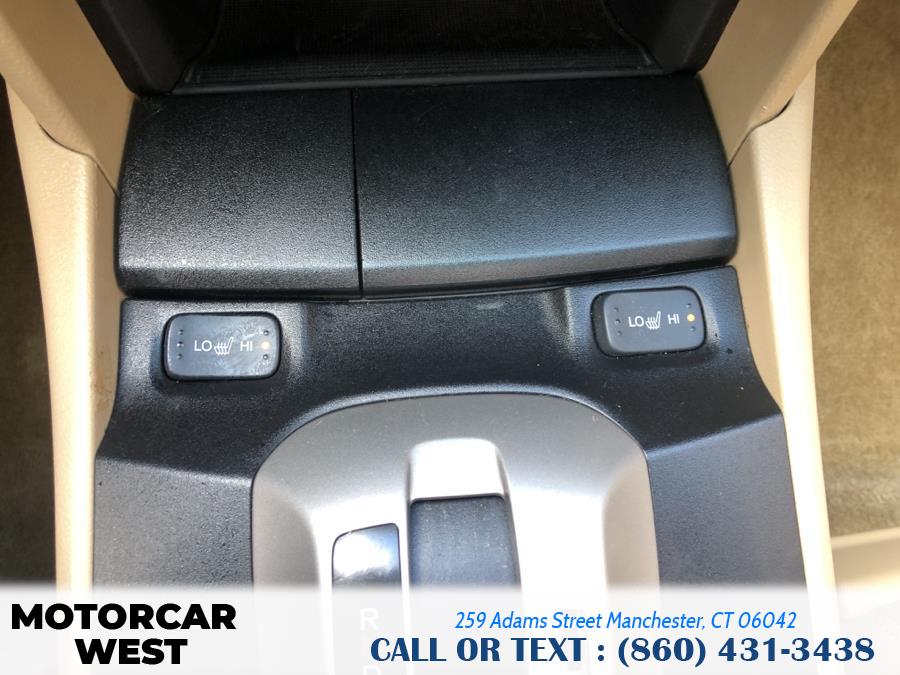2010 Honda Accord Sdn 4dr V6 Auto EX-L, available for sale in Manchester, Connecticut | Motorcar West. Manchester, Connecticut 2010 Honda Accord Sdn 4dr V6 Auto EX-L, available for sale in Manchester, Connecticut | Motorcar West. Manchester, Connecticut