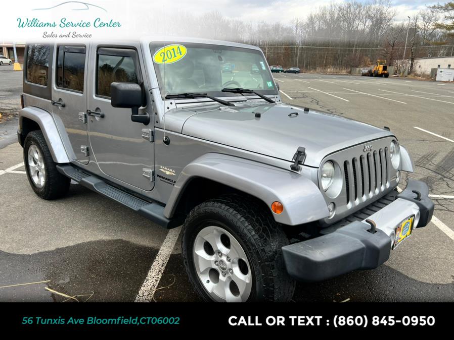 2014 Jeep Wrangler Unlimited 4WD 4dr Sahara, available for sale in Bloomfield, Connecticut | Williams Service Center. Bloomfield, Connecticut 2014 Jeep Wrangler Unlimited 4WD 4dr Sahara, available for sale in Bloomfield, Connecticut | Williams Service Center. Bloomfield, Connecticut