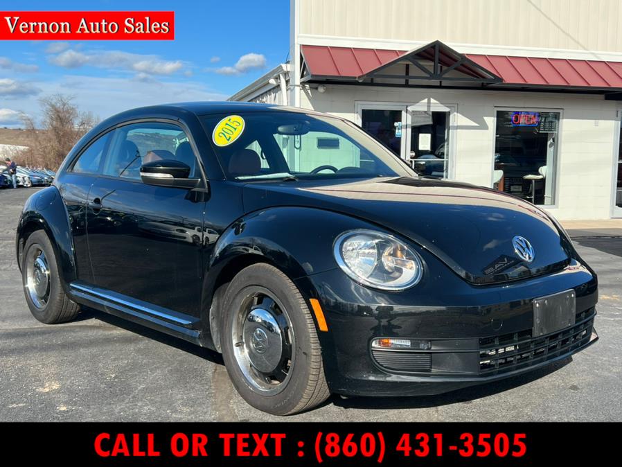 2015 Volkswagen Beetle Coupe 2dr Auto 1.8T Classic *Ltd Avail*, available for sale in Manchester, Connecticut | Vernon Auto Sale & Service. Manchester, Connecticut 2015 Volkswagen Beetle Coupe 2dr Auto 1.8T Classic *Ltd Avail*, available for sale in Manchester, Connecticut | Vernon Auto Sale & Service. Manchester, Connecticut