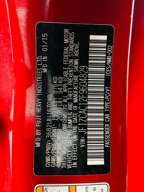 2015 Subaru BRZ 2dr Cpe Man Limited, available for sale in Linden, New Jersey | East Coast Auto Group. Linden, New Jersey 2015 Subaru BRZ 2dr Cpe Man Limited, available for sale in Linden, New Jersey | East Coast Auto Group. Linden, New Jersey