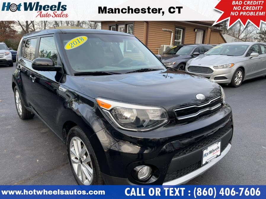 2018 Kia Soul + Auto, available for sale in Manchester, Connecticut | Hot Wheels Auto Sales LLC. Manchester, Connecticut