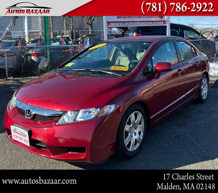 2011 Honda Civic Sdn 4dr Auto LX, available for sale in Malden, Massachusetts | Auto Bazaar. Malden, Massachusetts