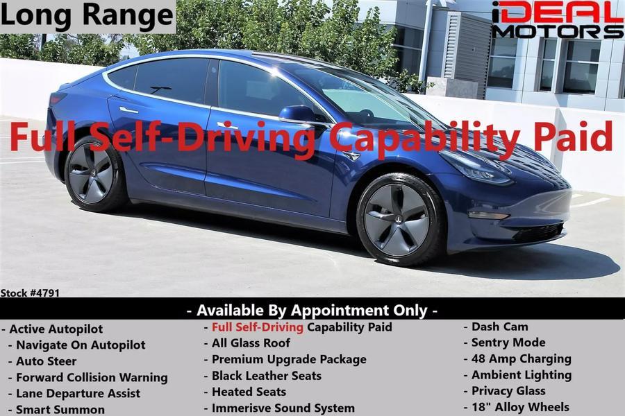 Used Tesla Model 3 Long Range Sedan 4D 2018 | Ideal Motors. Costa Mesa, California
