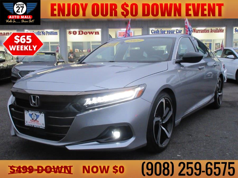 2021 Honda Accord Sedan Sport 1.5T CVT, available for sale in Linden, New Jersey | Route 27 Auto Mall. Linden, New Jersey