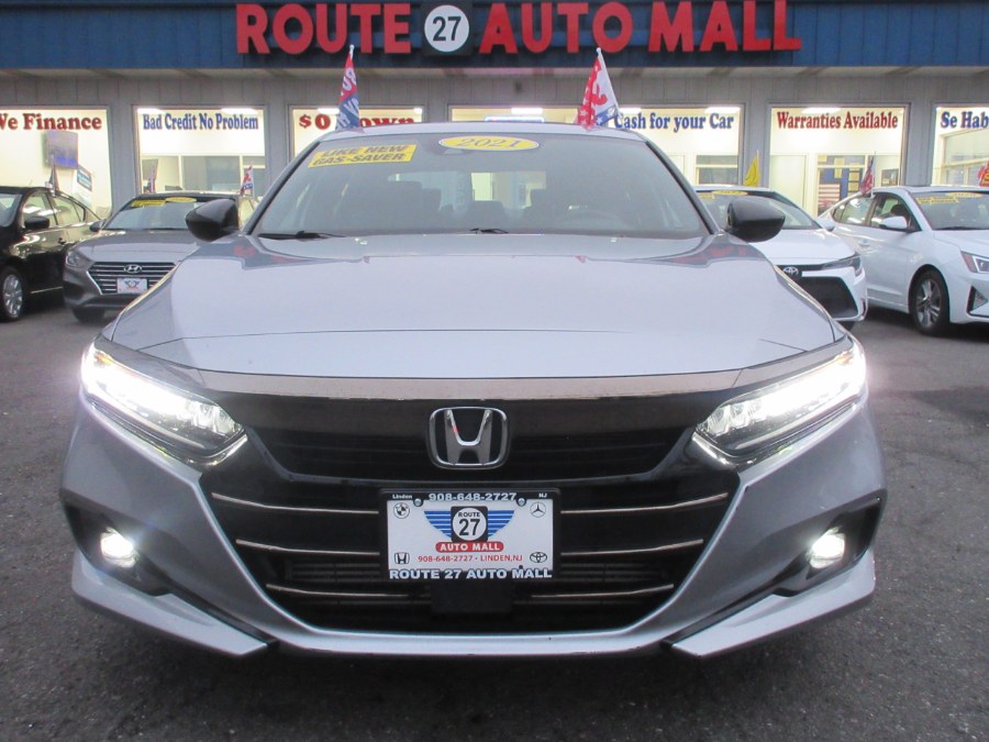 2021 Honda Accord Sedan Sport 1.5T CVT, available for sale in Linden, New Jersey | Route 27 Auto Mall. Linden, New Jersey 2021 Honda Accord Sedan Sport 1.5T CVT, available for sale in Linden, New Jersey | Route 27 Auto Mall. Linden, New Jersey