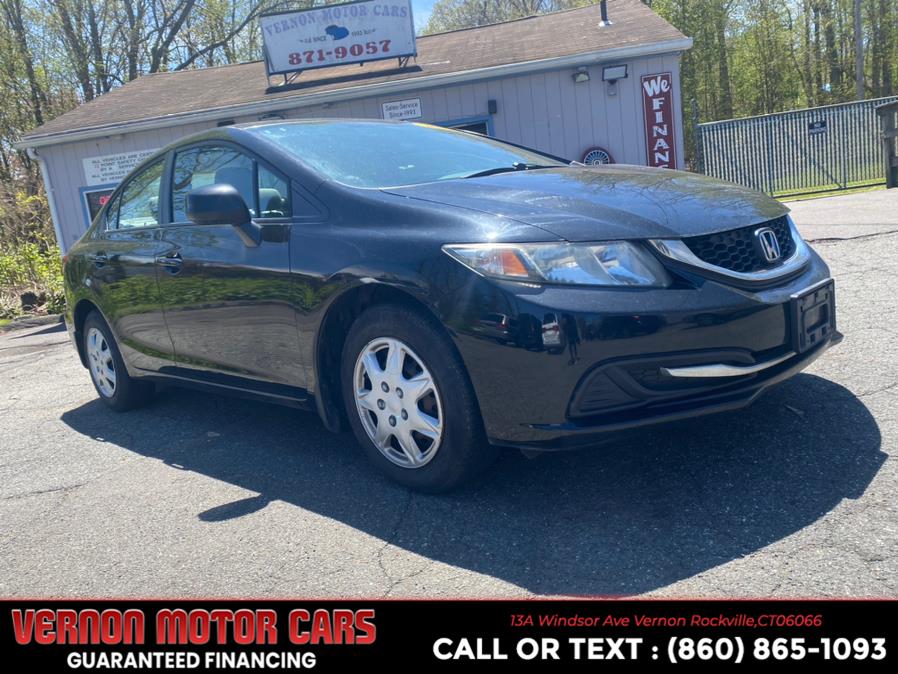 2013 Honda Civic Sdn 4dr Auto LX, available for sale in Vernon Rockville, Connecticut | Vernon Motor Cars. Vernon Rockville, Connecticut 2013 Honda Civic Sdn 4dr Auto LX, available for sale in Vernon Rockville, Connecticut | Vernon Motor Cars. Vernon Rockville, Connecticut