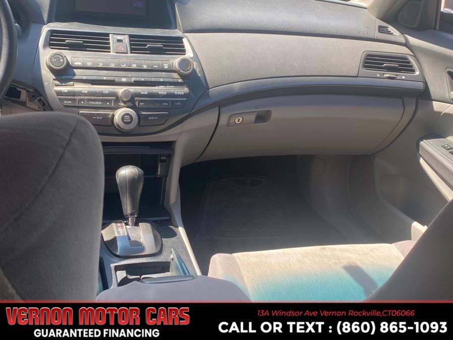 2009 Honda Accord Sdn LX P 4dr Sedan 5A, available for sale in Vernon Rockville, Connecticut | Vernon Motor Cars. Vernon Rockville, Connecticut 2009 Honda Accord Sdn LX P 4dr Sedan 5A, available for sale in Vernon Rockville, Connecticut | Vernon Motor Cars. Vernon Rockville, Connecticut